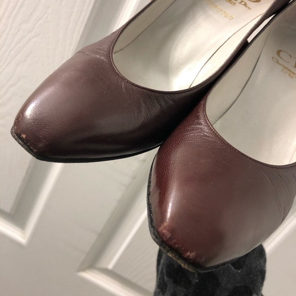 Vintage Christian Dior brown leather heels - Picture 16 of 16